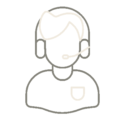 Wired outline 682 male customer service hover pinch